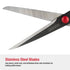 SINGER 00445 8-1/2-Inch, 3-Pack Fabric Scissors with Comfort Grip, Red & White, 3 Count...