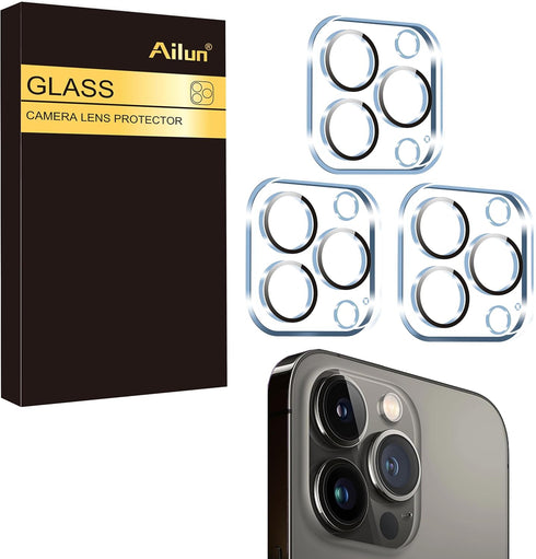 Ailun 3 Pack Camera Lens Protector for iPhone 15 Pro 6.1" ? iPhone 15 Pro Max 6.7",Tempered Glass,9H Hardness,Ultra HD,Anti-Scratch,Easy to Instal...