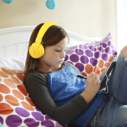 gorsun Kids Headphones, Lightweight Stereo Wired Toddler Headphones, Adjustable Headband Children's Headset for Smartphones Computer Pad Earphones...
