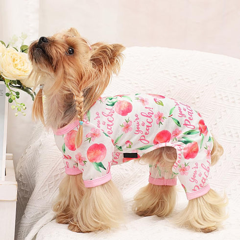 Girl Dog Pajamas, Cotton Stretchable Pet Dog Pajamas Jammies Puppy Outfits for Extra Large Dogs Female Male, Spring Summer Doggie Pjs Doggy Pajama...