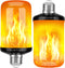 Y- STOP Upgraded LED Flame Light Bulbs, 4 Modes Flickering Light Bulb with Upside Down Effect, E26 Base Fire Bulb for Halloween, Christmas Decorat...