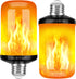 Y- STOP Upgraded LED Flame Light Bulbs, 4 Modes Flickering Light Bulb with Upside Down Effect, E26 Base Fire Bulb for Halloween, Christmas Decorat...