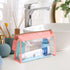 PACKISM Clear Makeup Bag - Large Opening Clear Pouches with Zipper, Help Organize Travel Toiletries Neatly, TSA Approved Toiletry Bag for Easily P...