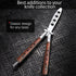 Butterfly Knife Trainer - Balisong Trainer - Practice Butterfly Knife - Balisong Butterfly Knives NOT Real NOT Sharp Blade - Wood Dull Trick Butte...
