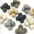 Wildflower by hu hands Weathered Naturals Wool Felt Balls (50) Pom Poms in Neutral Earth Tones for Crafts, Garland, & Decor .8-1 Inch Size | Hand ...