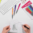 0.5MM Mechanical Pencil Set, Lead Pencils 0.5mm for Student and Artist Drawing, Sketching, Drafting, Pack of 6 Pieces...