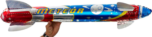 JA-RU Giant 41" Inflatable Rocket Ship Toy (1 Unit) Space Themed Party Decorations for Kids. Inflatable Pool Accessories. Solar System Toys & Astr...