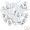 Skylety 36 Pieces Memorial Balloons to Release in Sky Memory Peace Dove Balloons Helium for Funeral, Condolence, Funeral, Anniversary, Memorial Se...