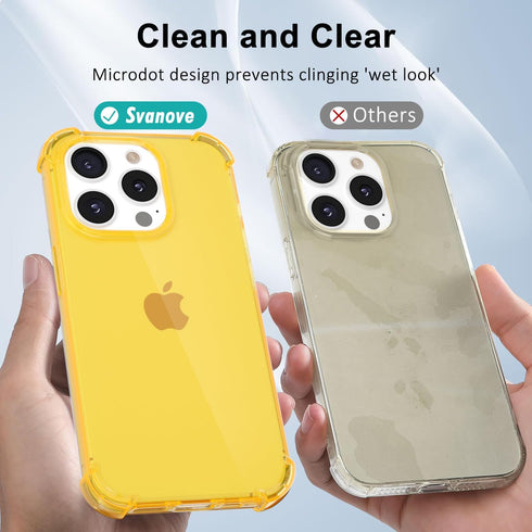 for iPhone 15 Pro Max Phone Case Clear, Transparent Crystal Thin Slim Flexible TPU Cover, Non-Yellowing Soft Silicone for Women Girl Cute, Protect...
