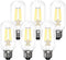 ASOKO Edison Bulb, T45 Daylight 4000K LED Tubular 4W Dimmable Tube Vintage Bulbs 40 Watt Equivalent,E26 Base(6-Pack)...