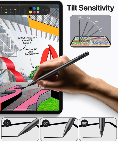 Stylus Pencil Compatible for iPad(2018-2022) - Active Pen with Palm Rejection Tilt Sensitivity Pad Pencil Compatible for Pad Pro | Pad Air | Pad M...