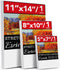 3 Pack Canvases for Painting with Multi Pack 11x14, 5x7, 8x10, Painting Canvas for Oil & Acrylic Paint...