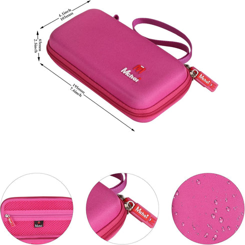 Mchoi Shockproof Carrying Case Suitable for Instruments TI-30XIIS Scientific Calculator, Shockproof Waterproof Pink Protective Case, Case Only......