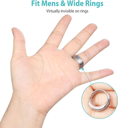 Feramox Invisible Ring Size Adjuster for Loose Rings Ring Adjuster Sizer Fit Any Rings Ring Guard Spacer (Clip-ON, 8 PCS)...