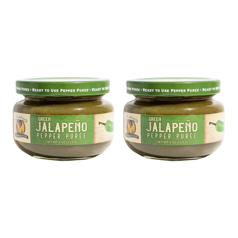 Louisiana Pepper Exchange Green Jalapeno Pepper Puree Sauce Salsa, Hot Spicy Flavor Seasoning, Plant-Based, Gluten-Free, Replaces Diced Jalapenos,...