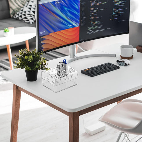 USB Flash Drive Holder Stand USB Memory Stick Storage Organizer, Acrylic USB Flash Drive Case Rack Holds up to 12 USB Flash Drives Thumb Drives Ju...