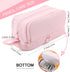 Large Capacity Pencil Case 4 Compartments, Pencil Case with Zipper Portable Handle, Aesthetic Pencil Case Stationery Organizer for Office College ...