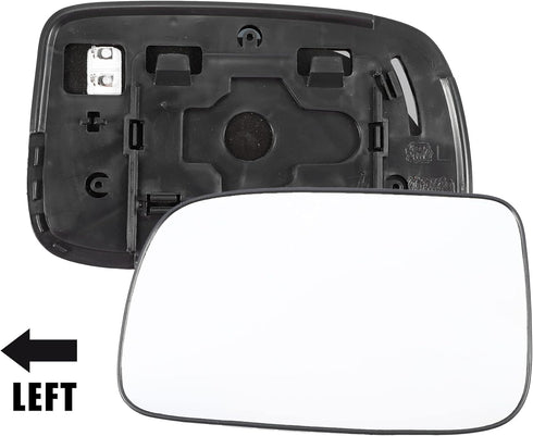 X AUTOHAUX Car Rearview Left Driver Side Heated Mirror Glass Replacement W/Backing Plate for Toyota Prius 2004-2009...