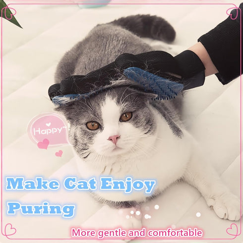 Abudbes 2024 Upgrade Pet Grooming Gloves for Gentle Shedding Dog Washing Gloves Efficient Pets Hair Remove Cat Gloves for Grooming Dog Bathing Glo...