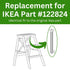 Spare Hardware Parts Replacement for IKEA Furniture Euro Screw with Neck SPEC Screw - Part #122824 | Euro Screw M6.2-1.8×55 with 4mm Hex Recess | ...
