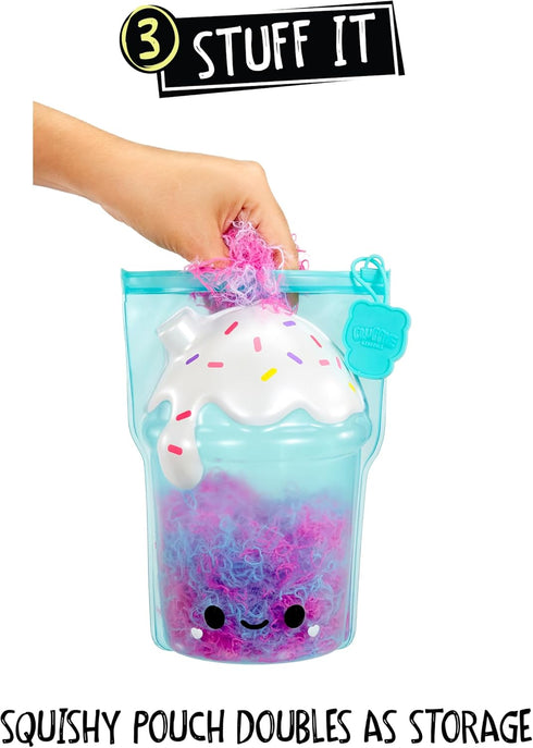 Fluffie Stuffiez Boba Drink Small Collectible Feature Plush - Surprise Reveal Unboxing Huggable Tactile Play Fidget DIY Ultra Soft Fluff...