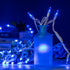 YULETIME 200 Blue LED Christmas Lights with White Wire, Pack of 2 Strands 33 Feet 100 Lights UL Certified Holiday String Light Set...