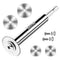 PVC Pipe Inside Cutter(4Pcs Saw Blades) with 1/4" Hex Shank,Plumbing Inside Cutter Internal Plastic ABS Pipe Cutter,1-1/4" & 1-3/4" Or Larger Diam...