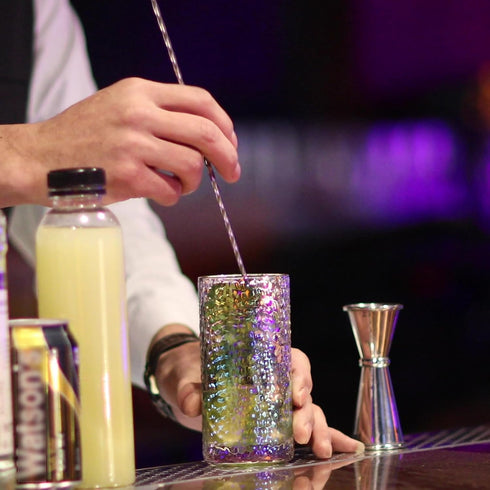 4pcs Cocktail Mixing Spoons, Bar Spoon Cocktail Spoon Long Handle Stirring Spoons Spiral Handle Bar Stirrers Ladles with Trident Tip for Drink Tea...