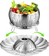 Vegetable Steamer Basket for Cooking, Stainless Steel Veggie Fish Food Steamer Basket, Folding Expandable Steamers to Fit Various Size Pot...