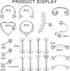 Subiceto 21 Pcs 16G Cartilage Earrings Hoop Studs for Women Men Stainless Steel Forward Labret Helix Piercing Jewelry Lip Ring Rook Daith Conch Tr...