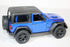 KiNSMART 2018 Jeep Wrangler Rudicon Hard Top Blue 5" 1:34 Scale Die Cast Metal Model Toy w/ Pullback Action...