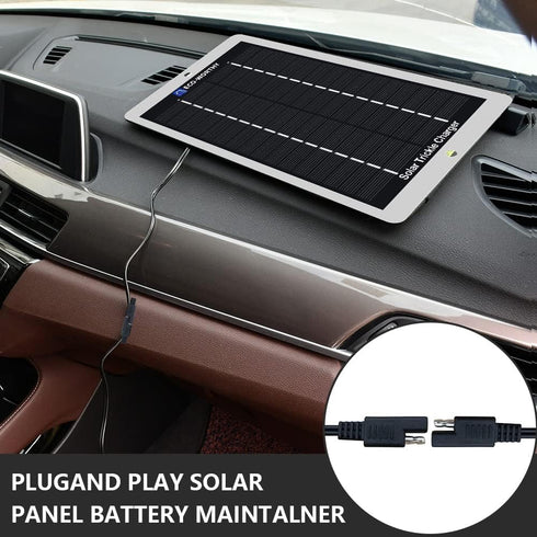 ECO-WORTHY Solar Battery Charger 12 Volt Waterproof Portable Power Solar Panel Solar Trickle Car Battery Charger Maintainer for Car Truck Boat RV ...