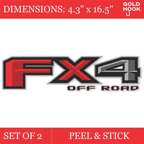 FX4 Off Road Decal Replacement Sticker F150 Bedside F Truck Super Duty F250 F350 F450 (2015-2018) (Die-Cut (Peel & Stick))...