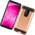 Z-GEN - Compatible with T-Mobile REVVL 2 (5.5") REVVL2 5052W - Brushed Style Hybrid Case - CS3 Rosegold...
