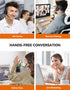 TECKNET Bluetooth Headset, Wireless Headset with Noise Canceling Microphone for Trucker, On-Ear Bluetooth Headset with Mute Mic for Work, Cellphon...