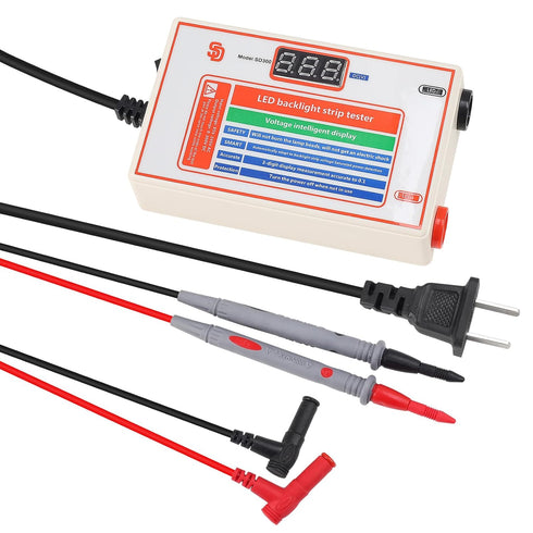 LED Light and TV Backlight Tester with Gold Plated Pin and Power Cable 0-300V (0-300V 30mA) Adaptive Voltage LED Strip Lamp Beads Repair Testing T...