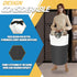 100L Laundry Basket, Collapsible Laundry Hamper with Padded Handles, Waterproof Laundry Bag, Tall Clothes Hamper Stand Up Well, Foldable Laundry B...