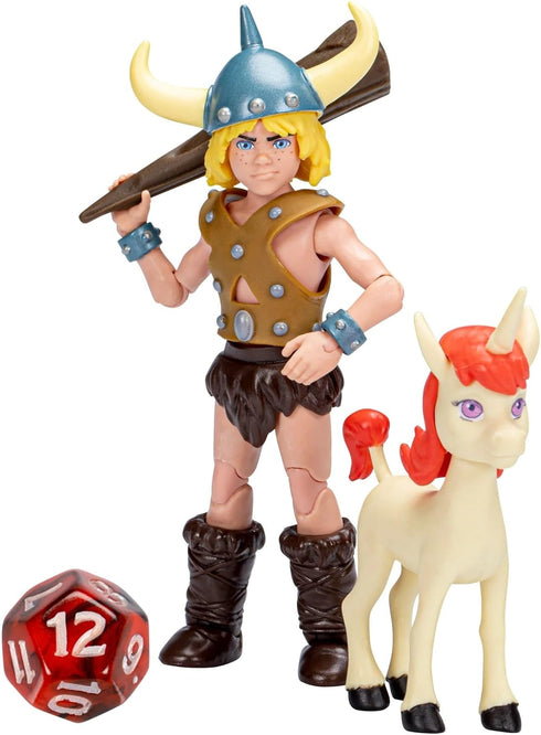 Dungeons & Dragons Cartoon Classics 6-Inch-Scale Bobby & Uni 2-Pack Action Figures, D&D 80s Cartoon, Includes d12 from Exclusive D&D Dice Set...