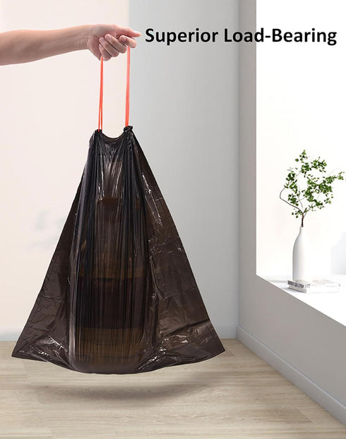 45 Count Small Trash Bags 4 Gallon Black Mini Drawstring Garbage Bags Faint Scented Trash Can Liners for Bathroom Kitchen Bedroom Office (45)...