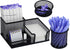 Desk Organizer Caddy, 3 Compartments Pen Holder, Metal Office Supplies Organizer for Office Home School (Black)...