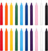 Mega Candles 20 pcs Unscented Assorted Colors Exquisite Mini Taper Spell Candles, 4 Inch Tall x 1/2 Inch Diameter, Magic Chimes, Enchantment, Cast...