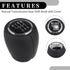6 Speed Manual Gear Shift Knob - Car Gearbox Stick Shifter Lever Knob - for Chevrolet Cruze 2008-2012 Plastic Faux Leather Black Silver Tone - 1 P...