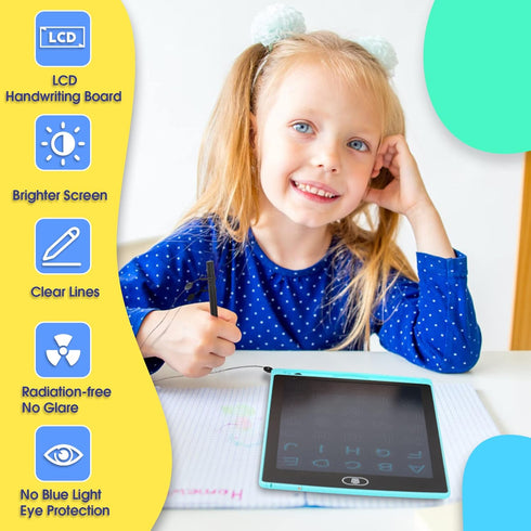 ABC Learning for Toddlers, Montessori Alphabet Number Tracing Toys, Handwriting Practice for Preschool 4 5 6 Years Old Kids, LCD Writing Tablet, L...