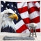 American Flag Tapestry, USA Bald Eagle Stars and Stripes Flag Hippie Tapestry Wall Hanging for Bedroom, Independence Day Fourth of July Tapestries...