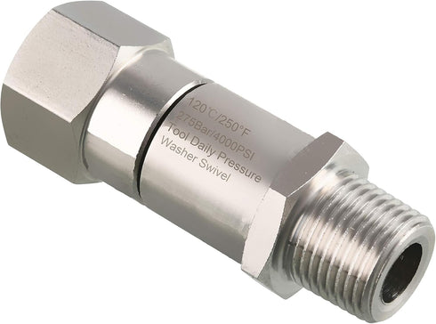 Tool Daily Pressure Washer Swivel, 3/8 Inch NPT-M Male Thread, 4000 PSI...
