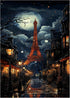 hkejoi Eiffel Tower Paint by Numbers Kit for Adults Acrylic Adults Paint by Number Kits on Canvas Paint by Number for Adults Beginner,for Home Wal...
