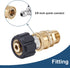 Pressure Washer Quick Connect Fittings, M22 15mm to 3/8 Inch Quick Connect Kit, Pressure Washer Hose Adapter, 4 Pieces...