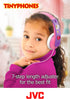 JVC Kids Headphones, Volume limiter, Kid Safe, Length Adjustable, Toddler Headphones, Fun Stickers Included - HAKD7Y (Yellow)...