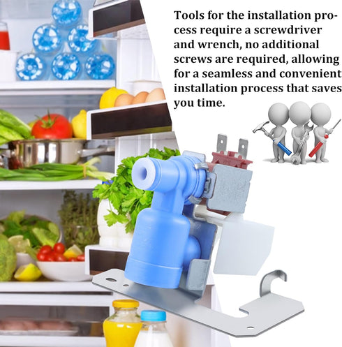 WR57X10033 Refrigerator Water Valve by Romalon Fit for G-uard Ken-more Replaces AP3189335 914151