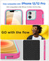 AICase for iPhone 12/12 Pro Case Built-in Kickstand with Glass Screen Protector+Camera Lens,Heavy Duty Drop Protection Full Body Rugged Shockproof...